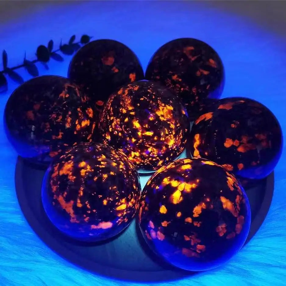 Bolas de cura em pedra natural yooperlite