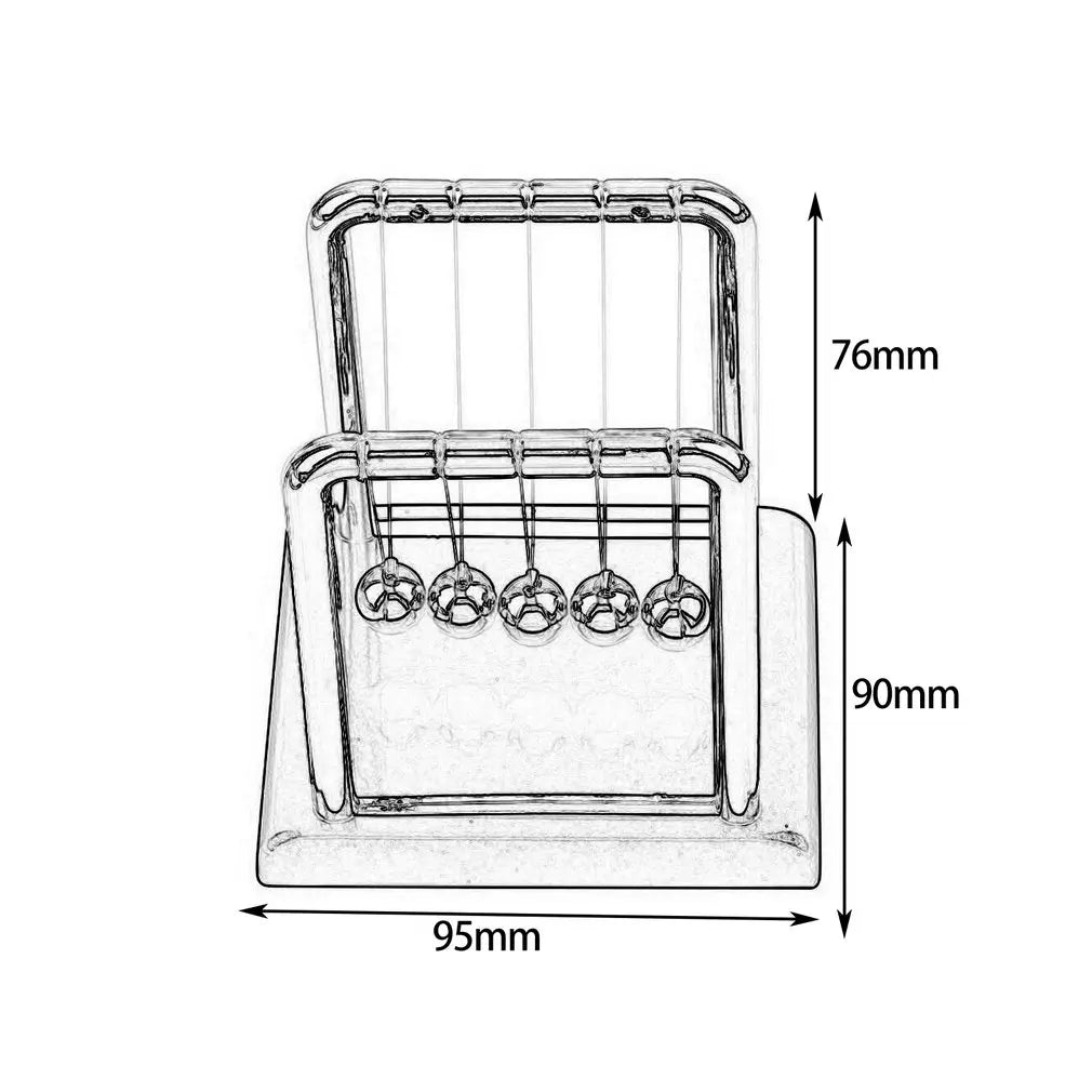 Newton's Cradle-Pêndulo de Metal Bola