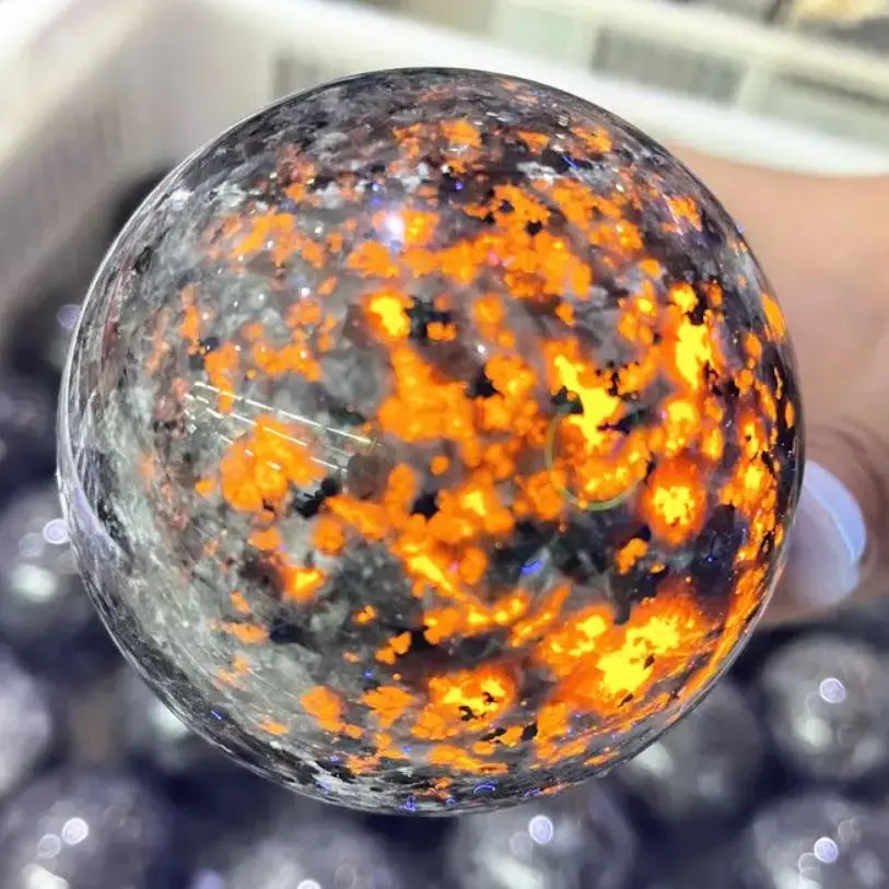 Bolas de cura em pedra natural yooperlite